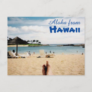 Aloha von Hawaii Postcard Postkarte