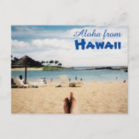 Aloha von Hawaii Postcard