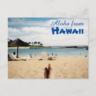 Aloha von Hawaii Postcard Postkarte
