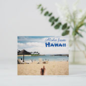 Aloha von Hawaii Postcard Postkarte (Stehend Vorderseite)