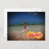 Aloha von Hawaii Postcard Postkarte (Vorne/Hinten)