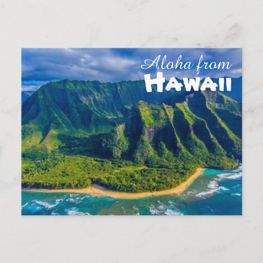 Aloha von Hawaii Postcard Postkarte (Vorderseite)