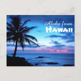 Aloha von Hawaii Postcard Postkarte