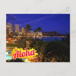 Aloha von Hawaii Postcard Postkarte