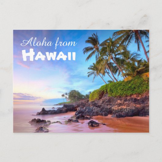 Aloha von Hawaii Postcard Postkarte (Vorderseite)