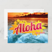 Aloha von Hawaii Postcard Postkarte (Vorne/Hinten)