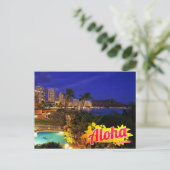 Aloha von Hawaii Postcard Postkarte (Stehend Vorderseite)
