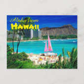Aloha von Hawaii Postkarte (Vorderseite)