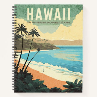 Aloha von Hawaii Vintage Travel Notizblock