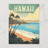 Aloha von Hawaii Vintage Travel Postkarte (Vorderseite)