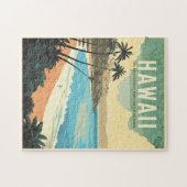 Aloha von Hawaii Vintage Travel Puzzle (Horizontal)
