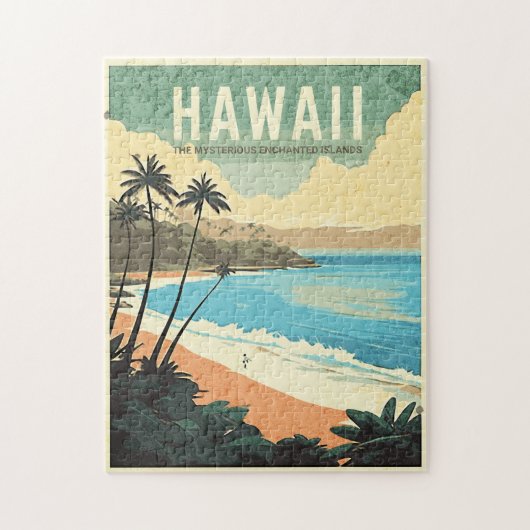 Aloha von Hawaii Vintage Travel Puzzle (Vertikal)