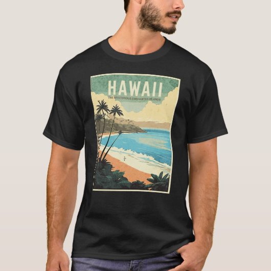 Aloha von Hawaii Vintage Travel T-Shirt (Vorderseite)