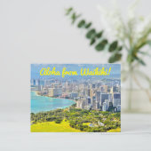 Aloha von Waikiki Postkarte (Stehend Vorderseite)