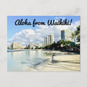 Aloha von Waikiki Postkarte (Vorderseite)
