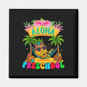 Aloha Vorschule Ananas Hawaii Zurück zur Schule Ki Magnet