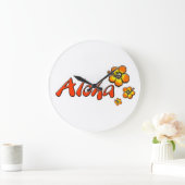 Aloha Wall Clock Große Wanduhr (Zuhause)