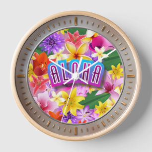 Aloha! Wanduhr