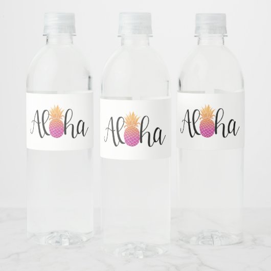 Aloha Water Bottle Labels Wasserflaschenetikett (Flaschen)