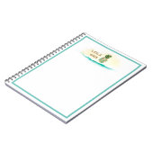 Aloha Watercolor Ananas Island Notizblock (Linke Seite)