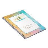 Aloha Watercolor Ananas Island Notizblock (Rechte Seite)