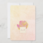 Aloha Watercolor Floral Einladung (Vorderseite)