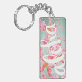 Aloha Watercolorplumeria-Schlüsselanhänger Schlüsselanhänger (Vorderseite links)