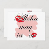 Aloha wau ia 'oe - Liebe des Hawaiianers I Sie (2) Postkarte (Vorne/Hinten)