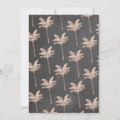 Aloha Wedding Jubiläum Tropical Chalk Einladung (Rückseite)