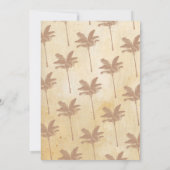 Aloha Wedding Jubiläum Tropical Vintag Invite Einladung (Rückseite)