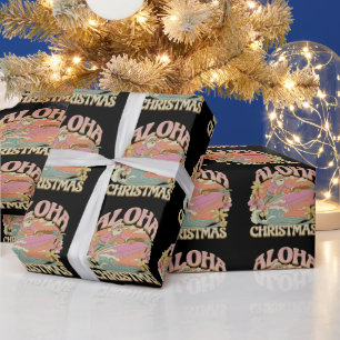 Aloha Weihnachten Surfen Santa Hawaiian Kalikimaka Geschenkpapier