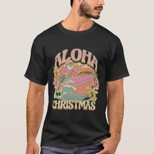 Aloha Weihnachten Surfen Santa Hawaiian Kalikimaka T-Shirt