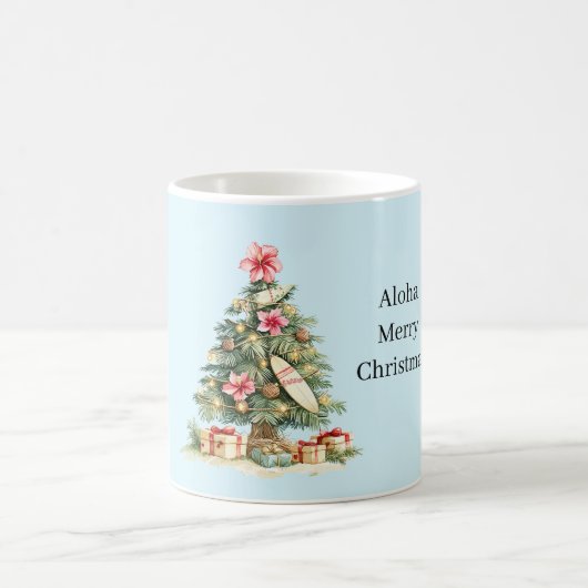 Aloha-Weihnachtsbaum Kaffeetasse (Mittel)