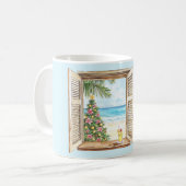 Aloha-Weihnachtsbaum Kaffeetasse (Vorderseite Links)