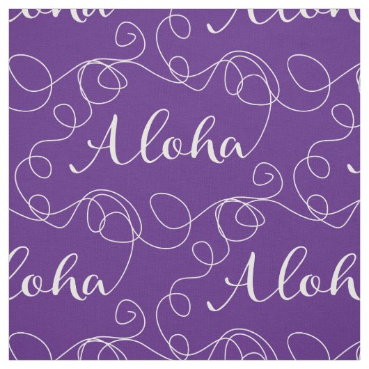ALOHA weißes, nahtloses Muster mit LINES Stoff (Muster)