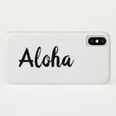 Aloha White iPhone Case (Rückseite (Horizontal))