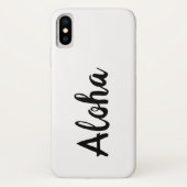 Aloha White iPhone Case (Rückseite)