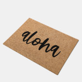 Aloha-Willkommensmatte Türmatte (Schrägansicht)