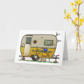 Aloha Wohnwagenanhänger Karte (Gelbe Blume)