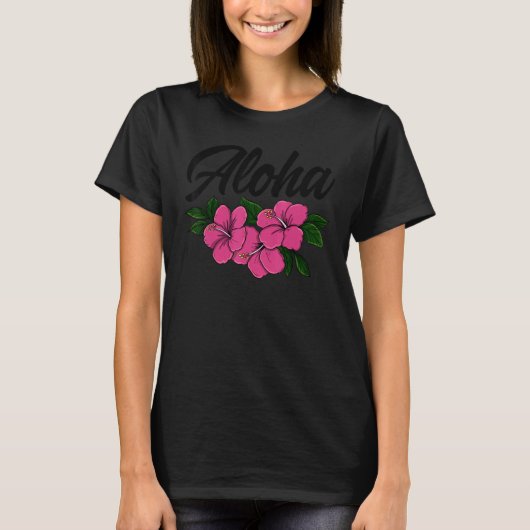 Aloha Women Hawaii Flower Aloha Party Love T-Shirt (Vorderseite)