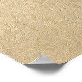 Aloha Wortzeichen auf dem Strand Sand Poster (Ecke)
