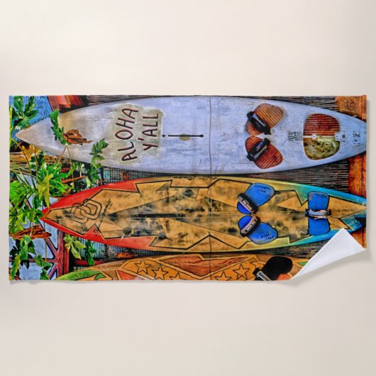 Aloha Yall Strandtuch (Vorderseite)