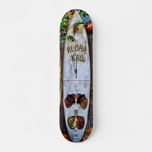 Aloha Y'ALL Tropical Skateboard (Vorne)