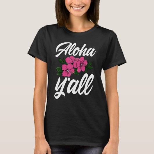 Aloha You All Hawaii   Men Flower Aloha Party Love T-Shirt (Vorderseite)