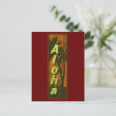 Aloha-Zeichen Postkarte (Stehend Vorderseite)