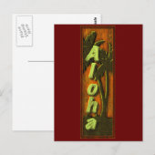 Aloha-Zeichen Postkarte (Vorne/Hinten)