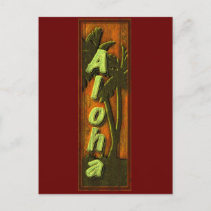 Aloha-Zeichen Postkarte