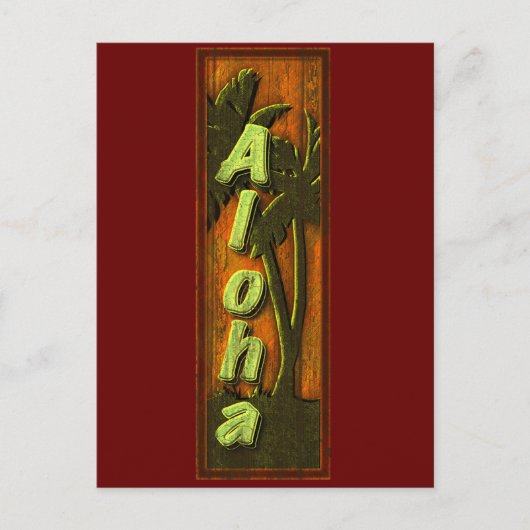 Aloha-Zeichen Postkarte (Vorderseite)