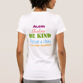 AlohaShalomBeKind T-Shirt (Rückseite)