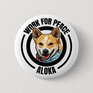 Aloka Dog Walk For Peac Button